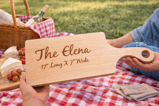 The Elena – Personalized Wooden Cutting Board