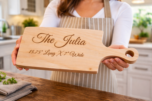 The Julia – Personalized Wooden Cutting Board