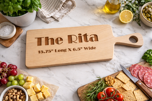 The Rita – Personalized Wooden Cutting Board