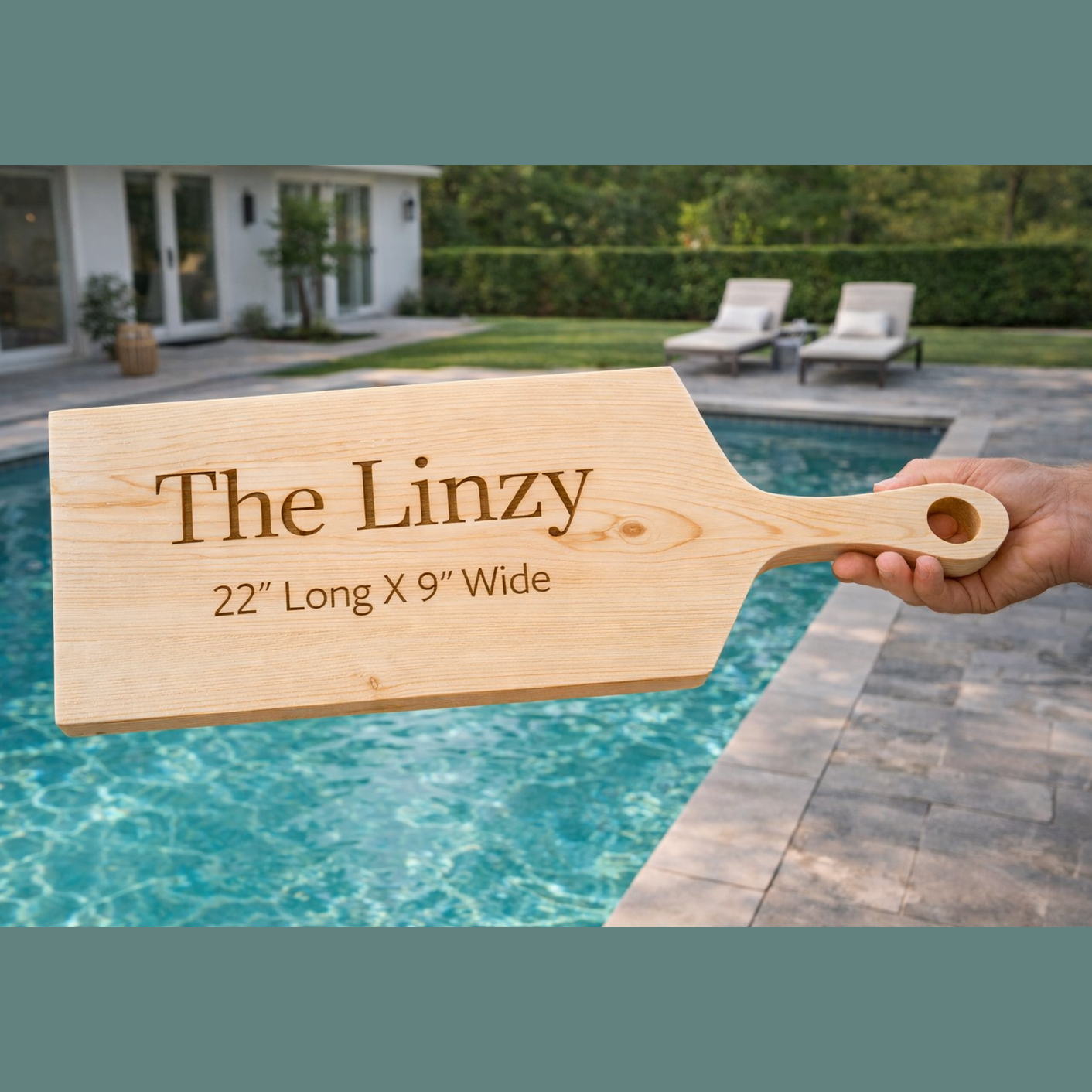 The Linzy Wooden Cutting Board